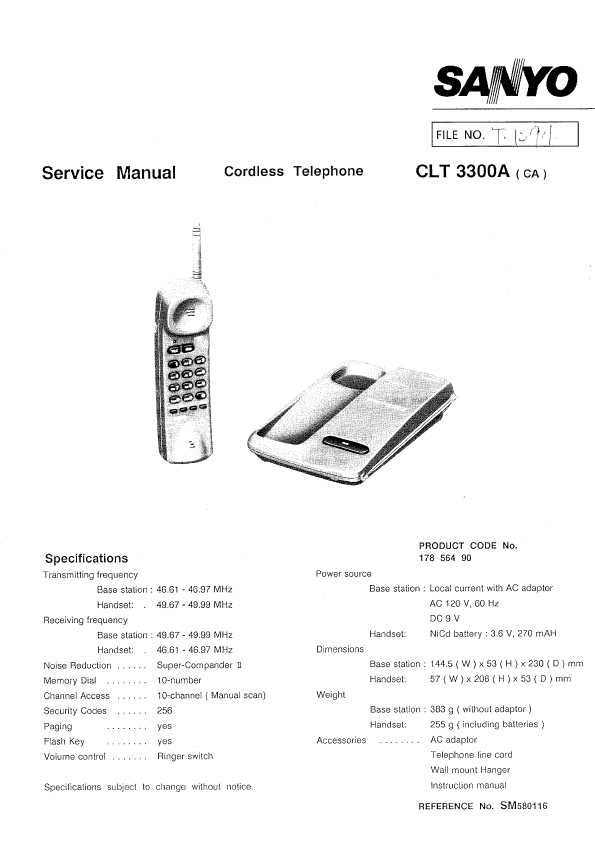 Сервисная инструкция Sanyo CLT-3300A