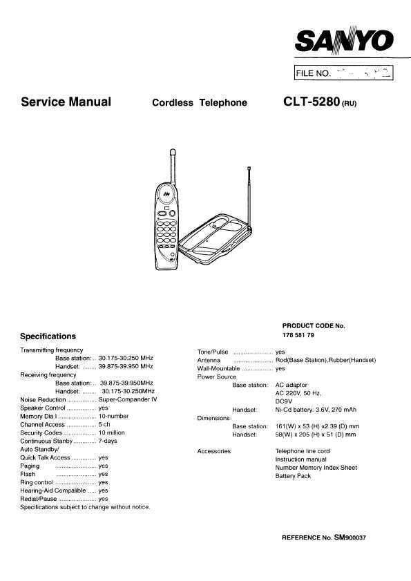 Сервисная инструкция Sanyo CLT-5280