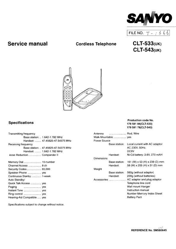Сервисная инструкция Sanyo CLT-533, CLT-543