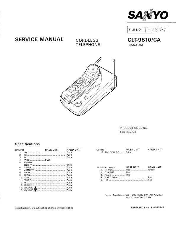 Сервисная инструкция Sanyo CLT-9810