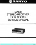 Сервисная инструкция SANYO DCX6000K, SCH