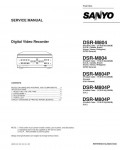 Сервисная инструкция Sanyo DSR-M804, DSR-M804P