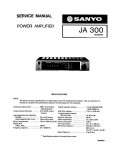 Сервисная инструкция Sanyo JA-300