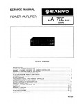 Сервисная инструкция Sanyo JA-760