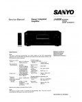 Сервисная инструкция Sanyo JA-8300