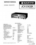 Сервисная инструкция SANYO JCX-2300K