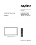 Сервисная инструкция Sanyo LCD-26XR9DA