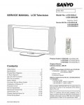 Сервисная инструкция Sanyo LCD-32XL2