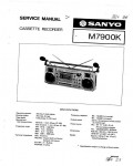 Сервисная инструкция Sanyo M-7900K