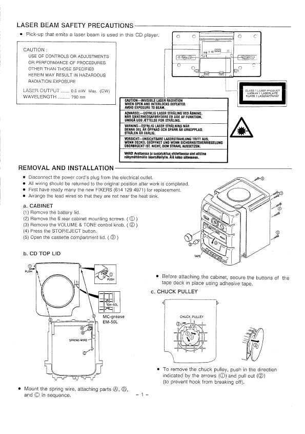 Сервисная инструкция Sanyo MCD-S660L