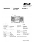 Сервисная инструкция Sanyo MCD-S663