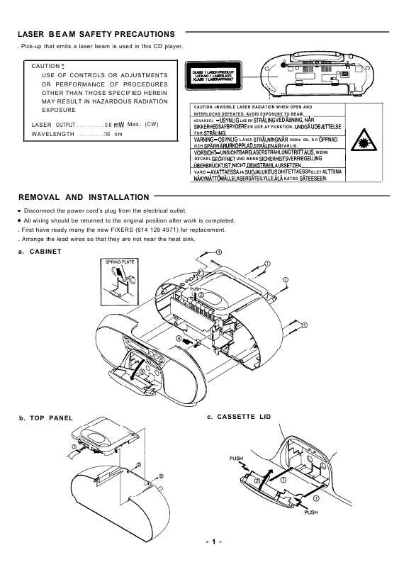 Сервисная инструкция Sanyo MCD-Z250F