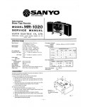 Сервисная инструкция Sanyo MR-1020