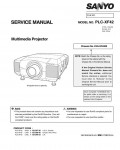 Сервисная инструкция Sanyo PLC-XF42