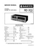 Сервисная инструкция SANYO RD-203