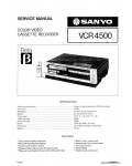Сервисная инструкция SANYO VCR-4500