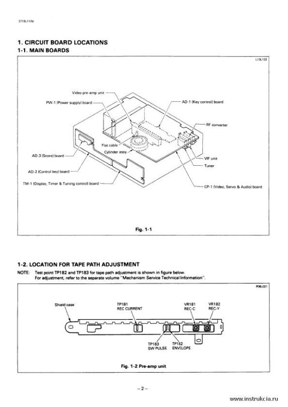 Сервисная инструкция SANYO VHR-270K