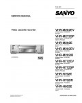 Сервисная инструкция Sanyo VHR-M262EV, VHR-M272SP, VHR-M292E, VHR-H772EV, VHR-H792E, VHR-H802E