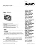 Сервисная инструкция Sanyo VPC-X1400, VPC-X1420