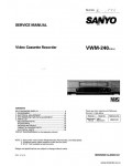 Сервисная инструкция SANYO VWM-240