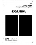 Сервисная инструкция Scott 410A, 430A