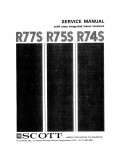 Сервисная инструкция SCOTT R-74S, R-75S, R-77S