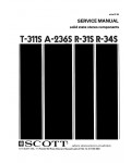 Сервисная инструкция SCOTT T-311S