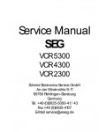 Сервисная инструкция Seg VCR-2300, VCR-4300, VCR-5300