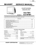 Сервисная инструкция Sharp 14U-FM1, CU14FM1