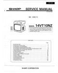 Сервисная инструкция Sharp 14VT10