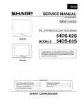Сервисная инструкция Sharp 54DS-02S