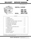 Сервисная инструкция Sharp AR-151, AR-156, AR-F152