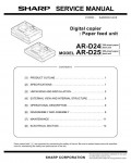 Сервисная инструкция Sharp AR-D24, D25