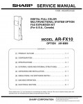 Сервисная инструкция Sharp AR-FX10