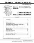 Сервисная инструкция Sharp AR-M351U, M451U, M355U, M455U