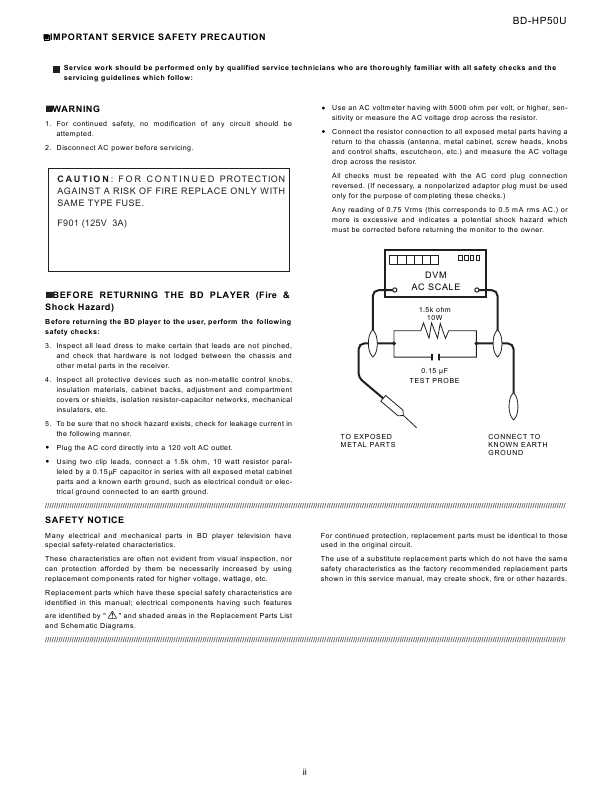 Сервисная инструкция Sharp BD-HP50