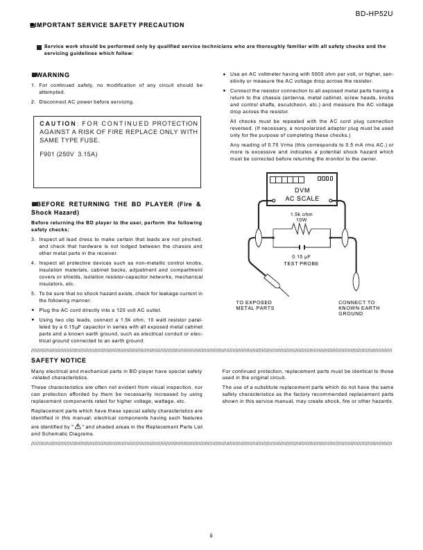 Сервисная инструкция Sharp BD-HP52U