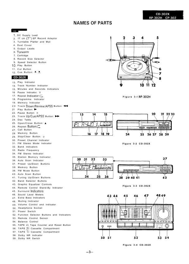 Сервисная инструкция Sharp CD-302X, CP-302, RP-302H