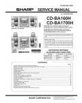 Сервисная инструкция Sharp CD-BA160H, CD-BA1700H