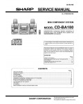 Сервисная инструкция Sharp CD-BA180