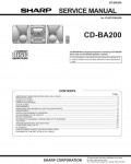 Сервисная инструкция Sharp CD-BA200