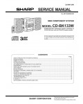 Сервисная инструкция Sharp CD-BK133W