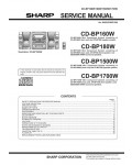 Сервисная инструкция Sharp CD-BP160W, CD-BP180W