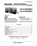 Сервисная инструкция Sharp CD-C1600Z, CD-K1600Z