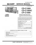 Сервисная инструкция Sharp CD-C1800