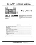 Сервисная инструкция Sharp CD-C1831V