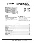 Сервисная инструкция Sharp CD-C1W, CP-C1W