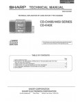 Сервисная инструкция Sharp CD-C4400 CD-C4450 CD-K40X