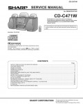 Сервисная инструкция Sharp CD-C471W
