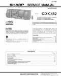 Сервисная инструкция Sharp CD-C482